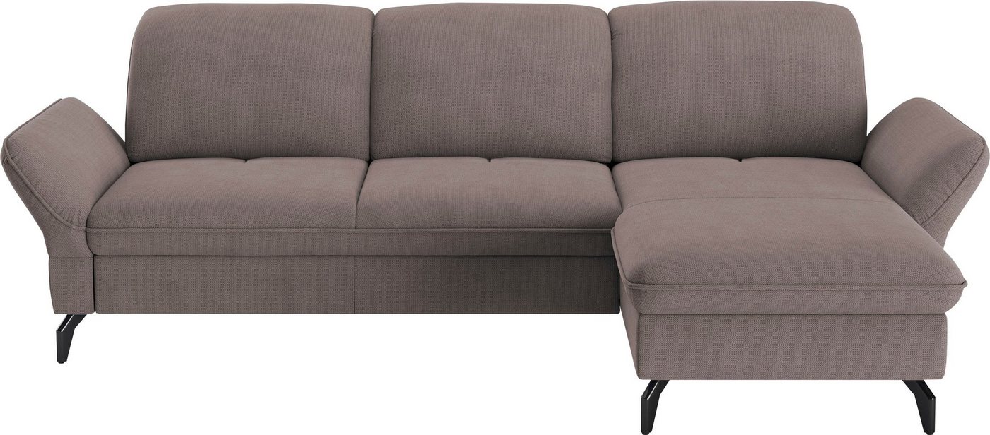 sit&more Ecksofa Leandro L-Form, Wahlweise mit Bett-, Kopfteil - und Armlehnfunktion, sowie Bettkasten von sit&more