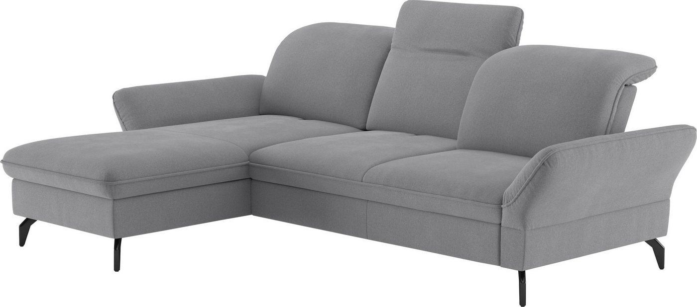 sit&more Ecksofa Leandro, Wahlweise mit Bett-, Kopfteil - und Armlehnfunktion, sowie Bettkasten von sit&more