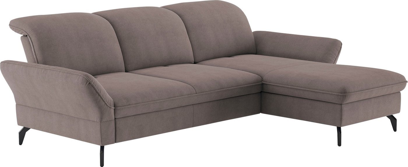 sit&more Ecksofa Leandro L-Form, Wahlweise mit Bett-, Kopfteil - und Armlehnfunktion, sowie Bettkasten von sit&more