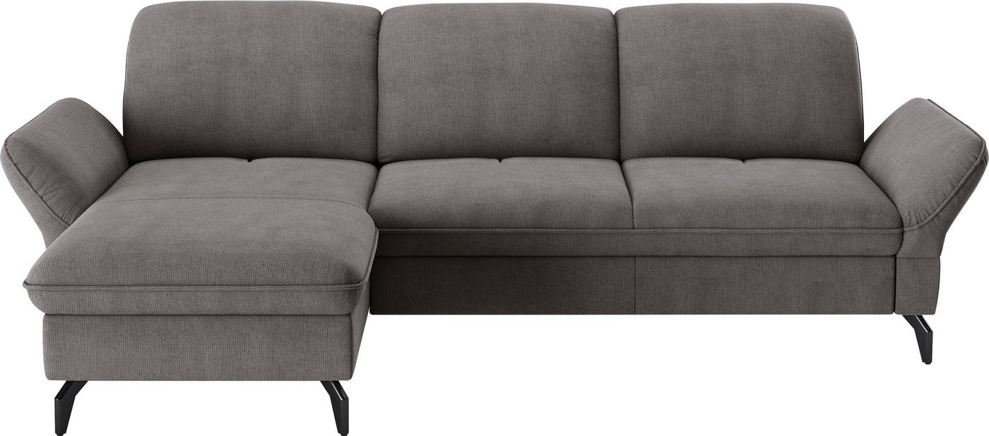 sit&more Ecksofa Leandro, Wahlweise mit Bett-, Kopfteil - und Armlehnfunktion, sowie Bettkasten von sit&more