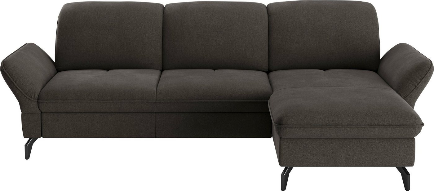 sit&more Ecksofa Leandro, Wahlweise mit Bett-, Kopfteil - und Armlehnfunktion, sowie Bettkasten von sit&more