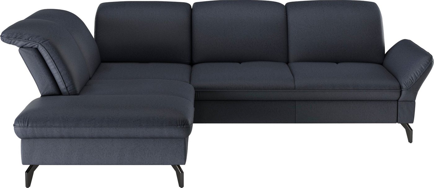 sit&more Ecksofa Leandro, Wahlweise mit Bett-, Kopfteil - und Armlehnfunktion, sowie Stauraum von sit&more