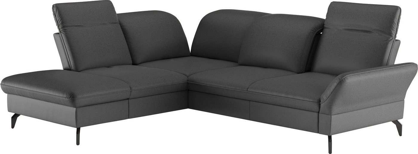 sit&more Ecksofa Leandro L-Form, Wahlweise mit Bett-, Kopfteil - und Armlehnfunktion, sowie Stauraum sit&more Ecksofa Leandro L-Form, Wahlweise mit Bett-, Kopfteil - und Armlehnfunktion, sowie Stauraum von sit&more