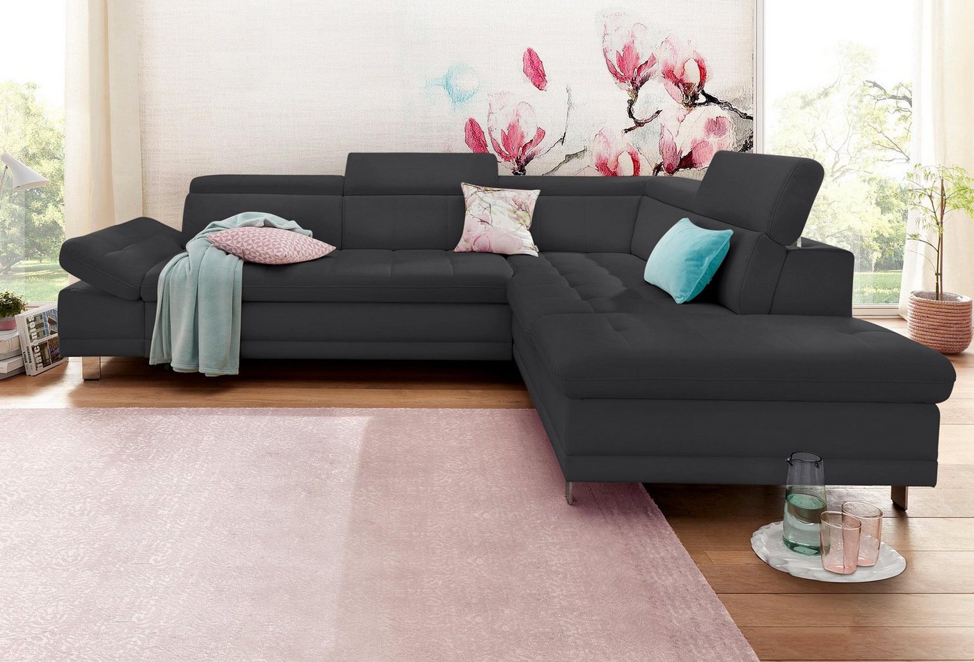 sit&more Ecksofa Limit, wahlweise mit Bettfunktion und Bettkasten von sit&more