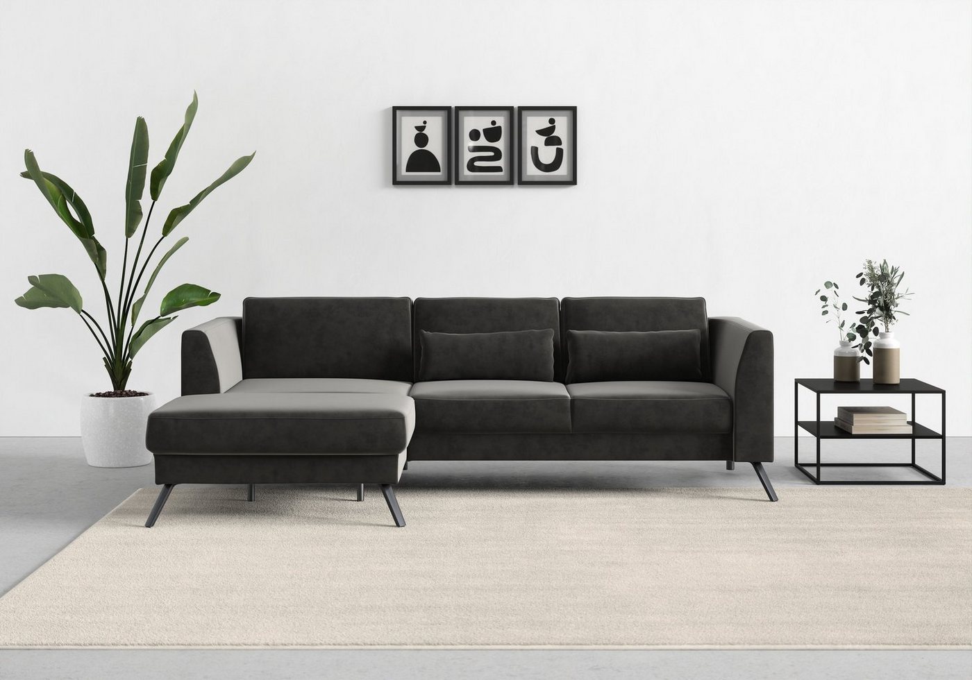 sit&more Ecksofa Lindholm L-Form, mit Sitztiefenverstellung und Federkern von sit&more