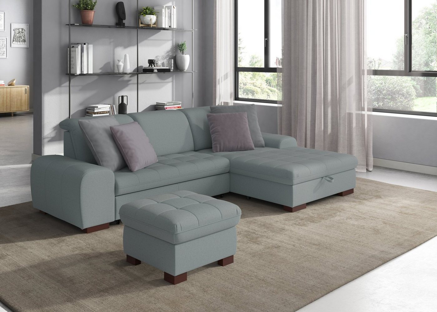sit&more Ecksofa Luxor L-Form, wahlweise mit Bettfunktion, Bettkasten und Kopfteilverstellung sit&more Ecksofa Luxor L-Form, wahlweise mit Bettfunktion, Bettkasten und Kopfteilverstellung von sit&more