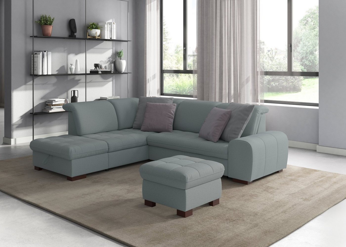 sit&more Ecksofa Luxor, wahlweise mit Bettfunktion, Stauraum und Kopfteilverstellung von sit&more