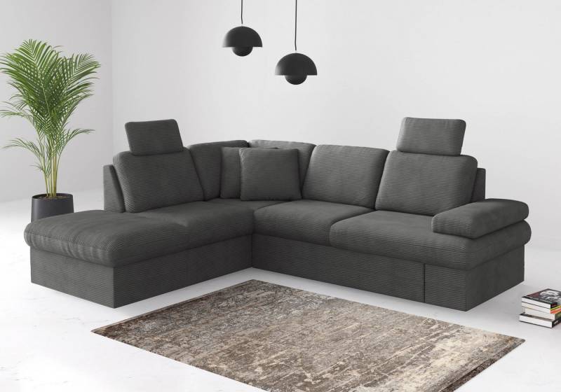 sit&more Ecksofa Moreno, mit Armteilverstellung,wahlweise mit Bettfunktion von sit&more