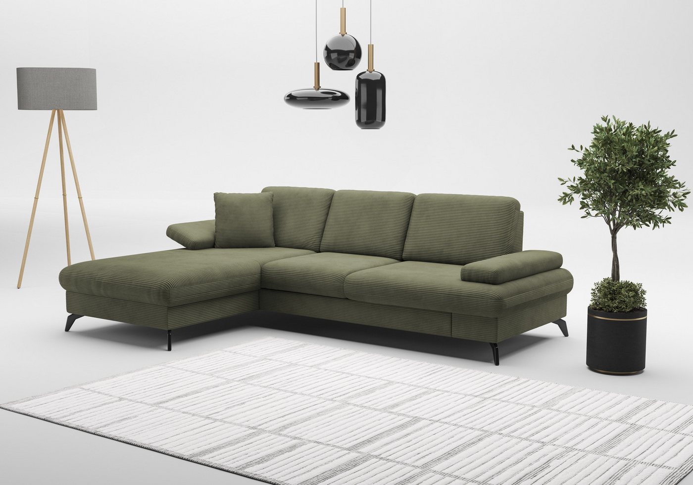 sit&more Ecksofa Morris Jubi L-Form, inkl. Armteilfunktion und 1 Zierkissen, wahlweise mit Bettfunktion sit&more Ecksofa Morris Jubi L-Form, inkl. Armteilfunktion und 1 Zierkissen, wahlweise mit Bettfunktion von sit&more