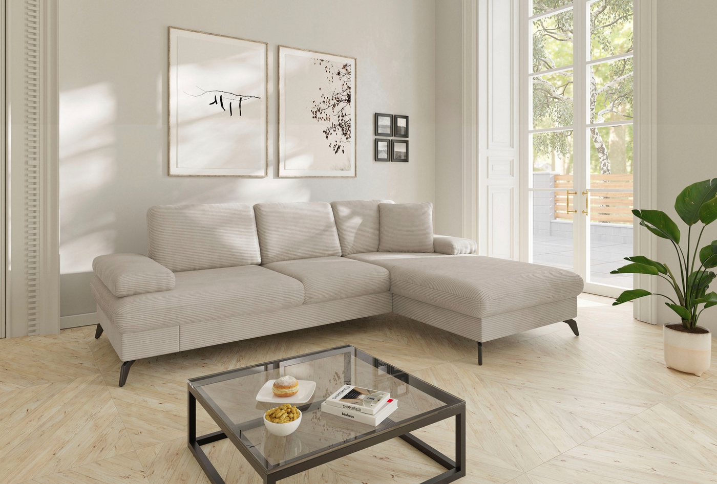 sit&more Ecksofa Morris Jubi L-Form, B: 247 cm, mit Armteilfunktion & 1 Zierkissen, optional Bettfunktion sit&more Ecksofa Morris Jubi L-Form, B: 247 cm, mit Armteilfunktion & 1 Zierkissen, optional Bettfunktion von sit&more