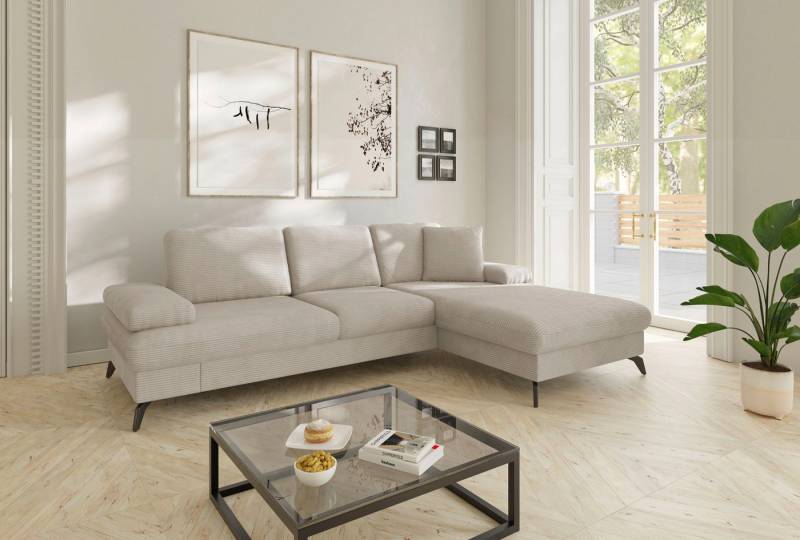 sit&more Ecksofa Morris Jubi L-Form, B: 247 cm, mit Armteilfunktion & 1 Zierkissen, optional Bettfunktion sit&more Ecksofa Morris Jubi L-Form, B: 247 cm, mit Armteilfunktion & 1 Zierkissen, optional Bettfunktion von sit&more