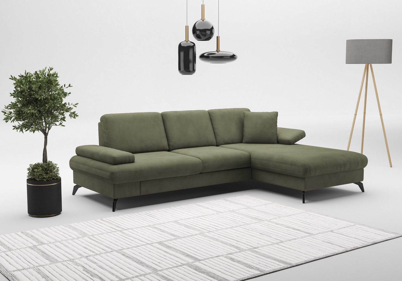 sit&more Ecksofa Morris Jubi L-Form, inkl. Armteilfunktion und 1 Zierkissen, wahlweise mit Bettfunktion sit&more Ecksofa Morris Jubi L-Form, inkl. Armteilfunktion und 1 Zierkissen, wahlweise mit Bettfunktion von sit&more