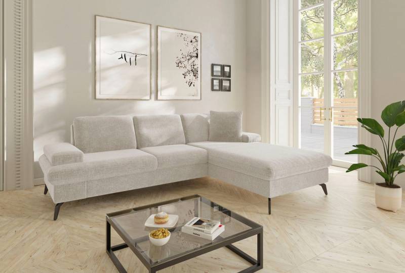 sit&more Ecksofa Morris Jubi L-Form, B: 247 cm, mit Armteilfunktion & 1 Zierkissen, optional Bettfunktion sit&more Ecksofa Morris Jubi L-Form, B: 247 cm, mit Armteilfunktion & 1 Zierkissen, optional Bettfunktion von sit&more