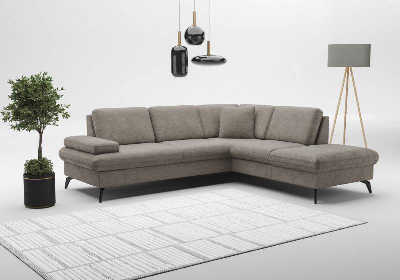 sit&more Ecksofa Morris Jubi L-Form, inkl. Armteilfunktion und 1 Zierkissen, wahlweise mit Bettfunktion von sit&more