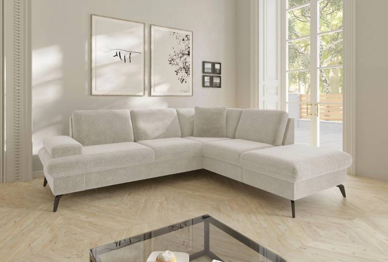 sit&more Ecksofa Morris Jubi L-Form, B: 238 cm, mit Armteilfunktion & 1 Zierkissen, optional Bettfunktion von sit&more