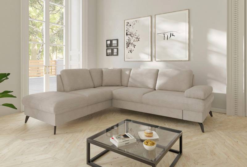 sit&more Ecksofa Morris Jubi L-Form, B: 238 cm, mit Armteilfunktion & 1 Zierkissen, optional Bettfunktion sit&more Ecksofa Morris Jubi L-Form, B: 238 cm, mit Armteilfunktion & 1 Zierkissen, optional Bettfunktion von sit&more