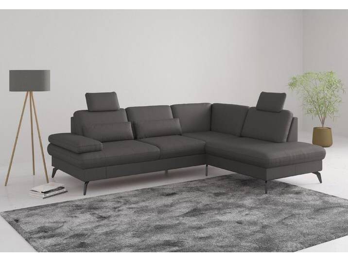 sit&more Ecksofa Morris L-Form, inkl. Sitztiefenverstellung, Bettfunktion & Bettkasten, braun, mit Armteilfunktion-mit Bettfunktion-mit Bettkasten von sit&more