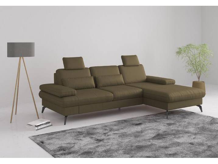 sit&more Ecksofa Morris L-Form, inkl. Sitztiefenverstellung, Bettfunktion & Bettkasten, grün, mit Armteilfunktion-mit Bettfunktion-mit Bettkasten von sit&more