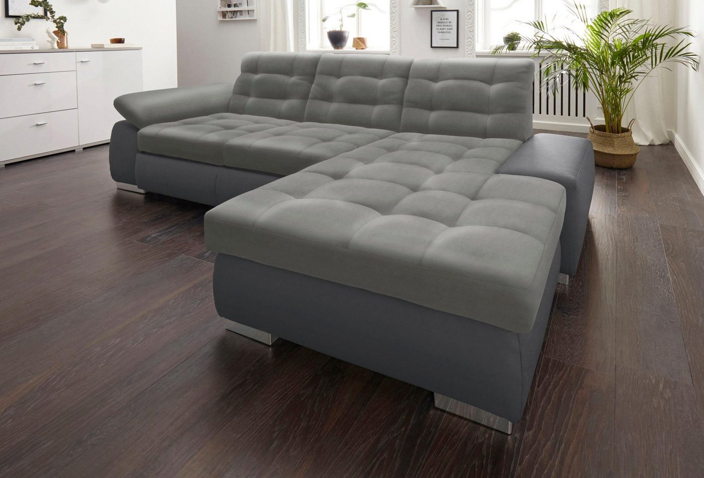 sit&more Ecksofa Ontario L-Form, XXL, wahlweise mit Bettfunktion von sit&more