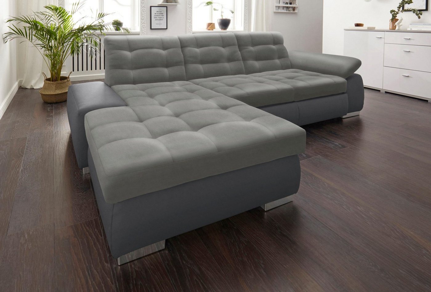 sit&more Ecksofa Ontario L-Form, XXL, wahlweise mit Bettfunktion von sit&more