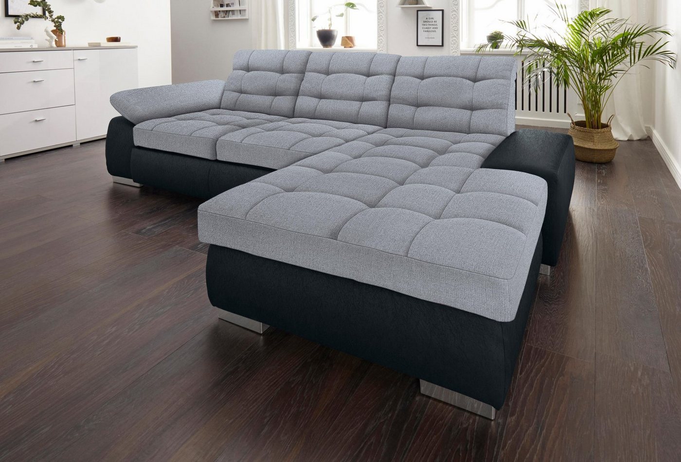 sit&more Ecksofa Ontario L-Form, XXL, wahlweise mit Bettfunktion von sit&more