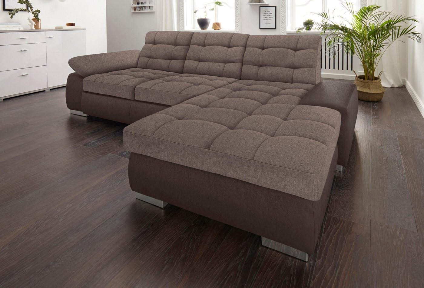 sit&more Ecksofa Ontario L-Form, XXL, wahlweise mit Bettfunktion von sit&more