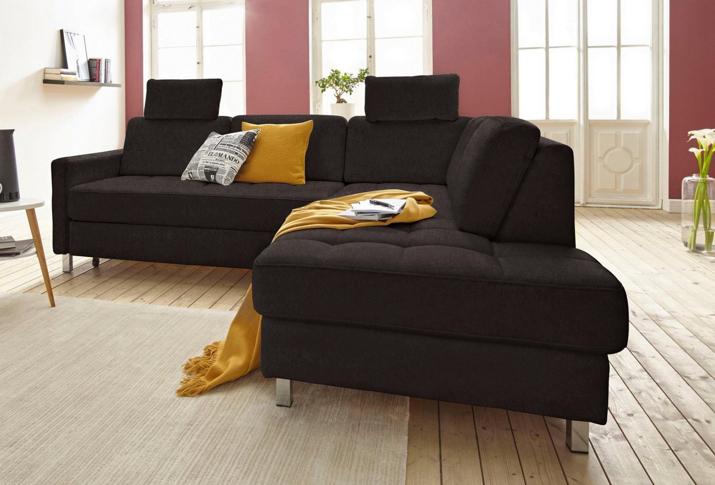 sit&more Ecksofa Pablo, wahlweise mit Bettfunktion und Bettkasten von sit&more