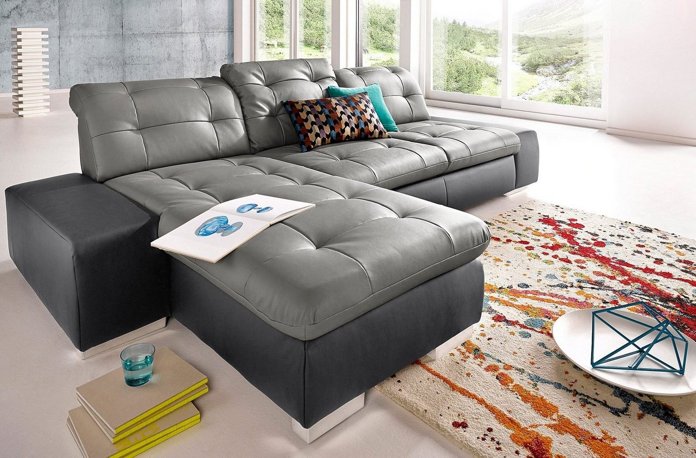 sit&more Ecksofa Palomino L-Form, wahlweise XL oder XXL und mit Bettfunktion von sit&more