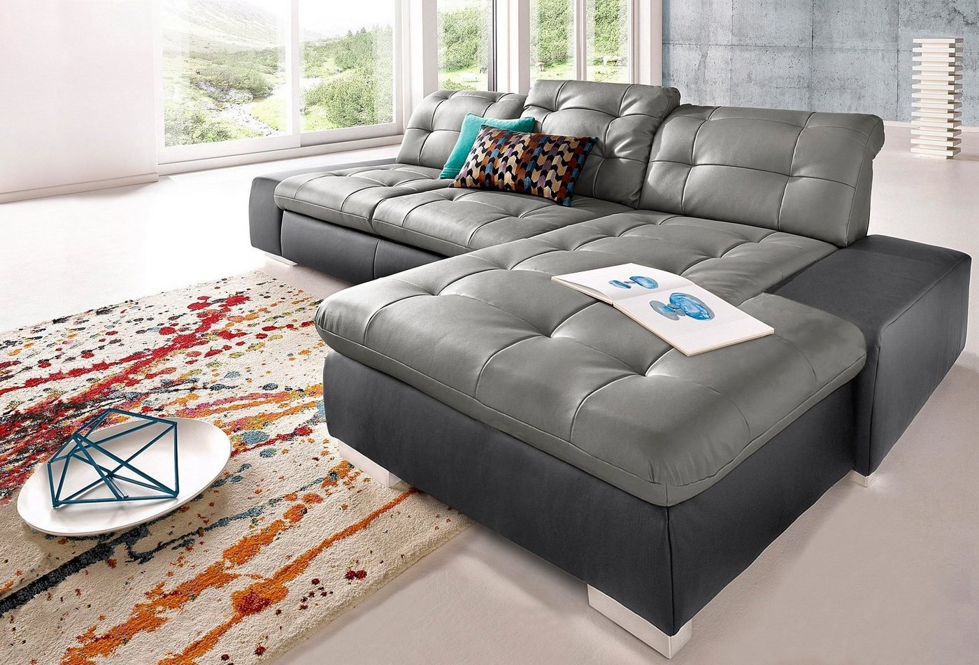 sit&more Ecksofa Palomino L-Form, wahlweise XL oder XXL und mit Bettfunktion von sit&more