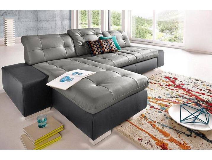 sit&more Ecksofa Palomino L-Form, grau schwarz, XL-mit Bettfunktion von sit&more