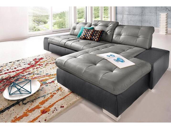 sit&more Ecksofa Palomino L-Form, grau schwarz, XXL-mit Bettfunktion sit&more Ecksofa Palomino L-Form, grau schwarz, XXL-mit Bettfunktion von sit&more