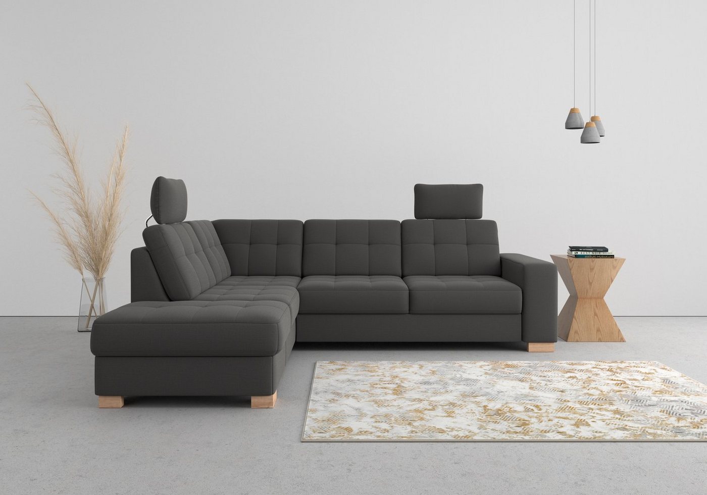 sit&more Ecksofa Quincy, wahlweise mit Bettfunktion und Bettkasten von sit&more