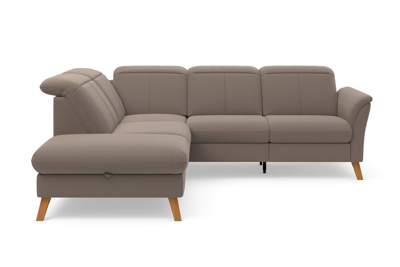 sit&more Ecksofa Romero, wahlweise mit oder ohne TV-Funktion, Bettfunktion, Bettkasten von sit&more