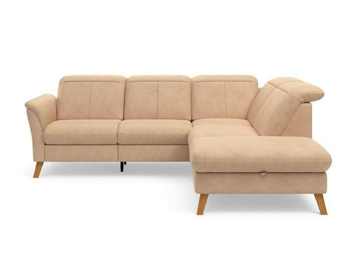 sit&more Ecksofa Romero L-Form, Bettfunktion, Bettkasten, braun von sit&more