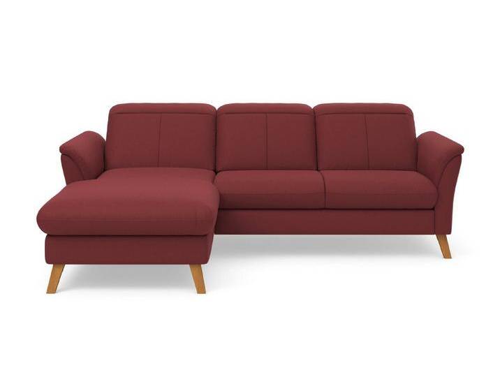 sit&more Ecksofa Romero L-Form, Bettfunktion, Bettkasten, rot von sit&more