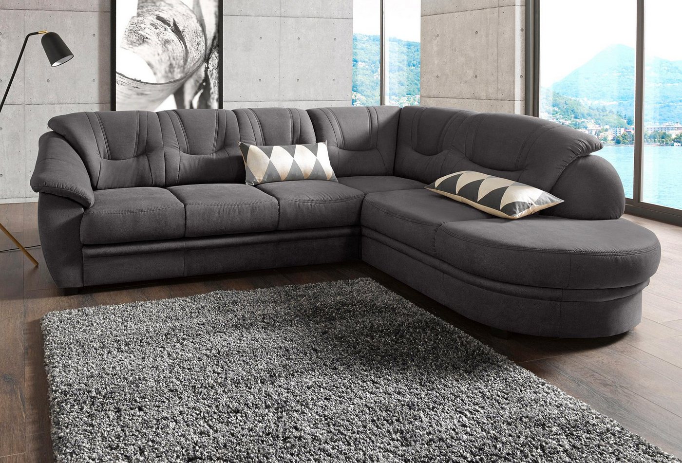 sit&more Ecksofa Savoni L-Form, wahlweise mit Bettfunktion von sit&more