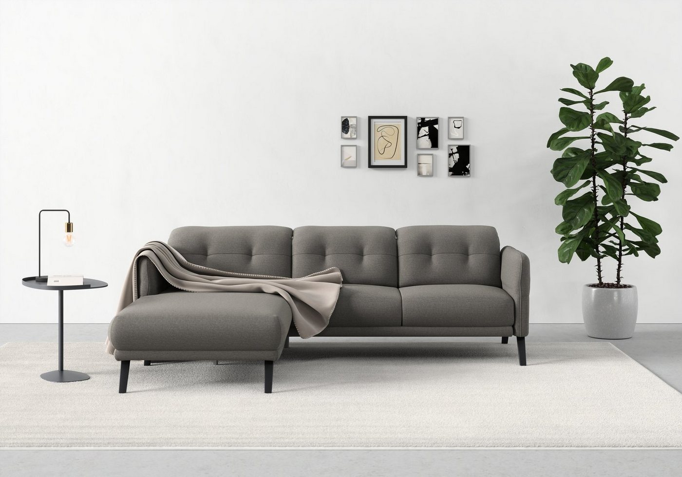 sit&more Ecksofa Scandia, Wahlweise mit Kopfteilverstellung und Armteilfunktion von sit&more