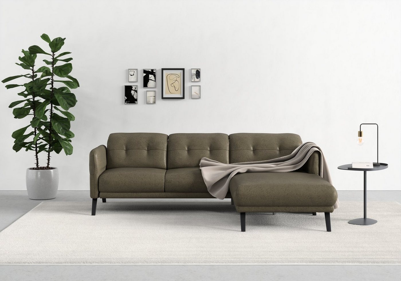 sit&more Ecksofa Scandia, Wahlweise mit Kopfteilverstellung und Armteilfunktion von sit&more