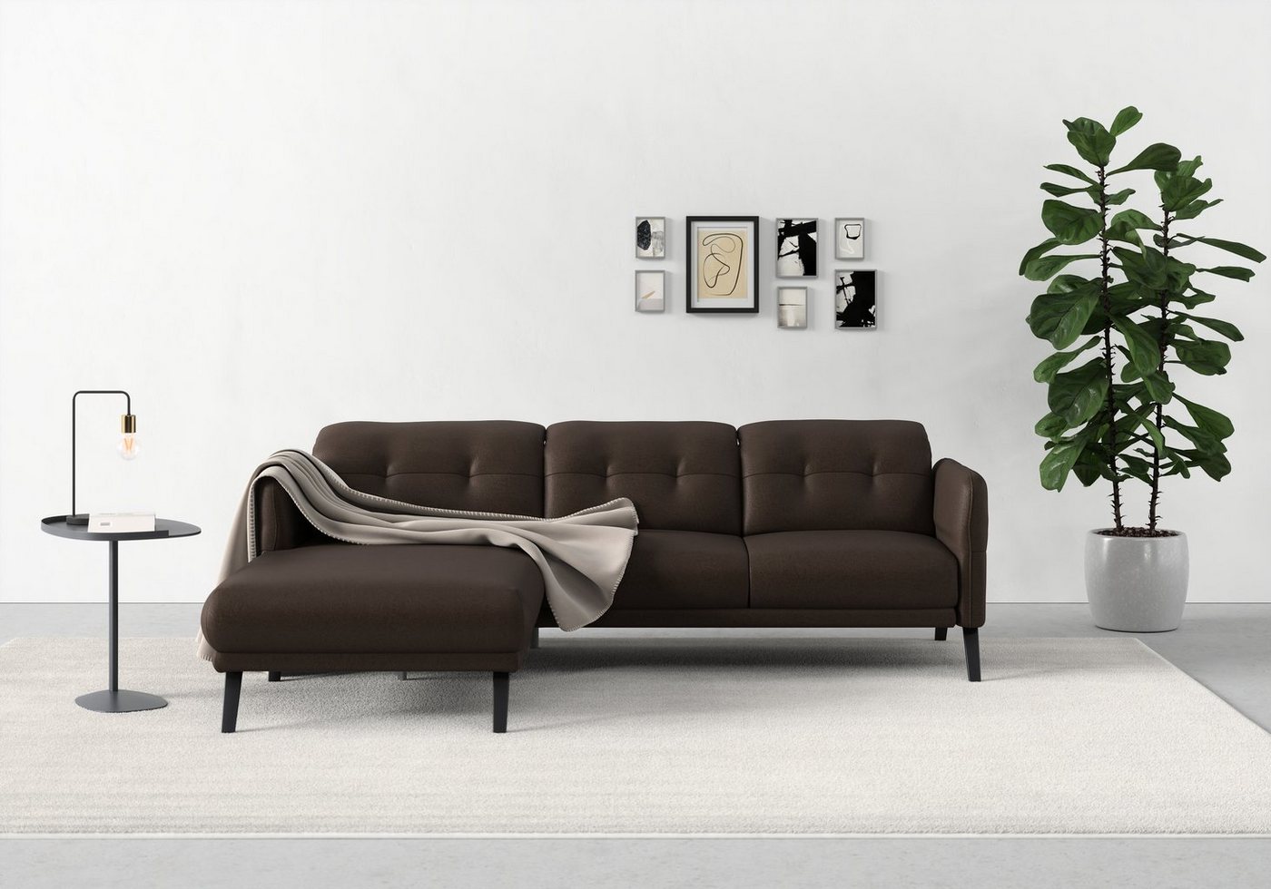 sit&more Ecksofa Scandia, Wahlweise mit Kopfteilverstellung und Armteilfunktion von sit&more