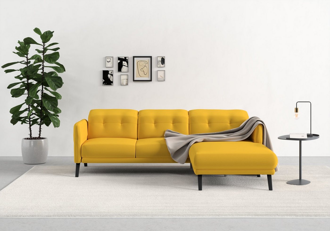 sit&more Ecksofa Scandia, Wahlweise mit Kopfteilverstellung und Armteilfunktion von sit&more