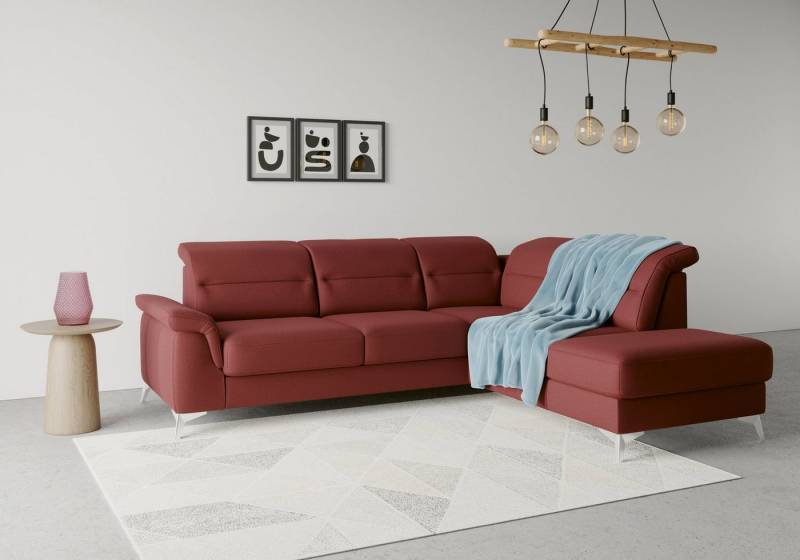 sit&more Ecksofa Sinatra L-Form, mit Ottomane, optional mit Kopfteilverstellung und Armteilfunktion sit&more Ecksofa Sinatra L-Form, mit Ottomane, optional mit Kopfteilverstellung und Armteilfunktion von sit&more