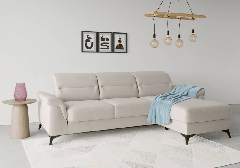 sit&more Ecksofa Sinatra L-Form, mit Recamiere, optional mit Kopfteilverstellung und Armteilfunktion von sit&more