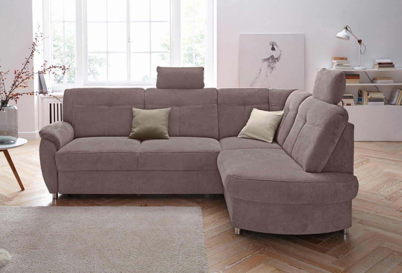 sit&more Ecksofa Sonoma L-Form, wahlweise mit Bettfunktion und Bettkasten von sit&more