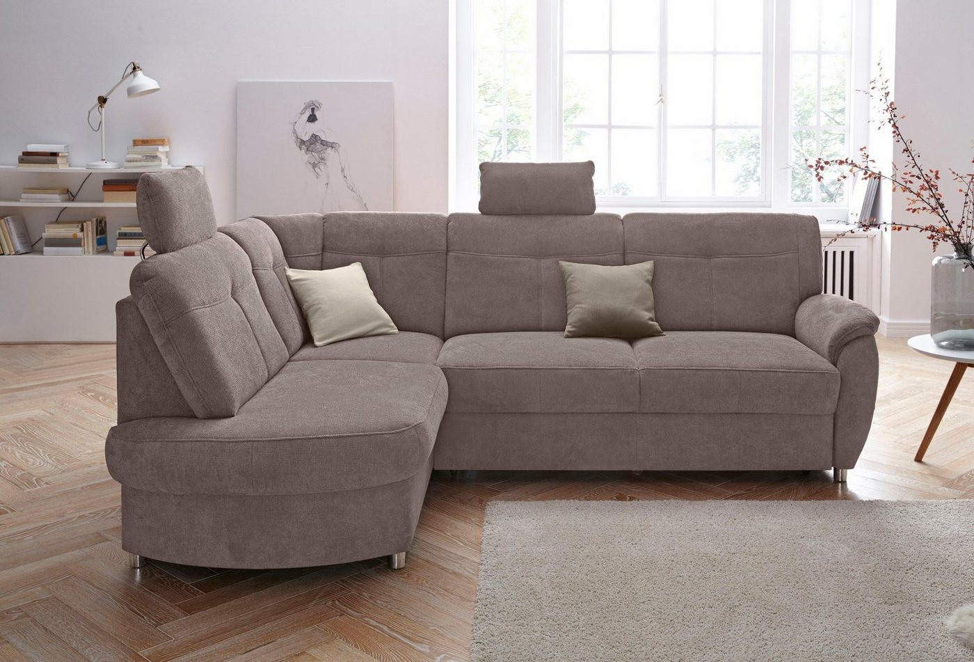 sit&more Ecksofa Sonoma L-Form, wahlweise mit Bettfunktion und Bettkasten von sit&more