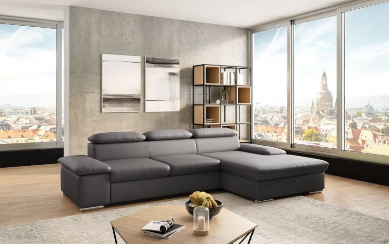 sit&more Ecksofa Valantine L-Form, inkl. Kopf- und Armteilverstellung, wahlweise mit Bettfunktion von sit&more