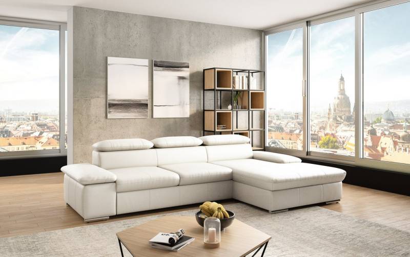 sit&more Ecksofa Valantine L-Form, inkl. Kopf- und Armteilverstellung, wahlweise mit Bettfunktion von sit&more