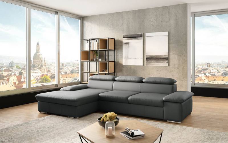 sit&more Ecksofa Valantine L-Form, inkl. Kopf- und Armteilverstellung, wahlweise mit Bettfunktion von sit&more