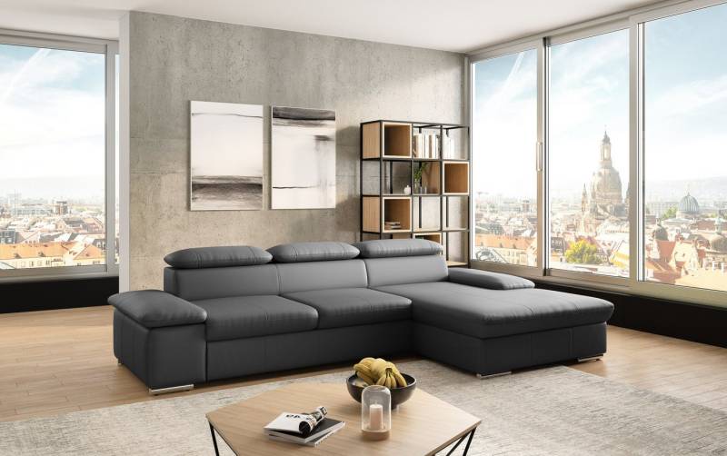 sit&more Ecksofa Valantine L-Form, inkl. Kopf- und Armteilverstellung, wahlweise mit Bettfunktion von sit&more