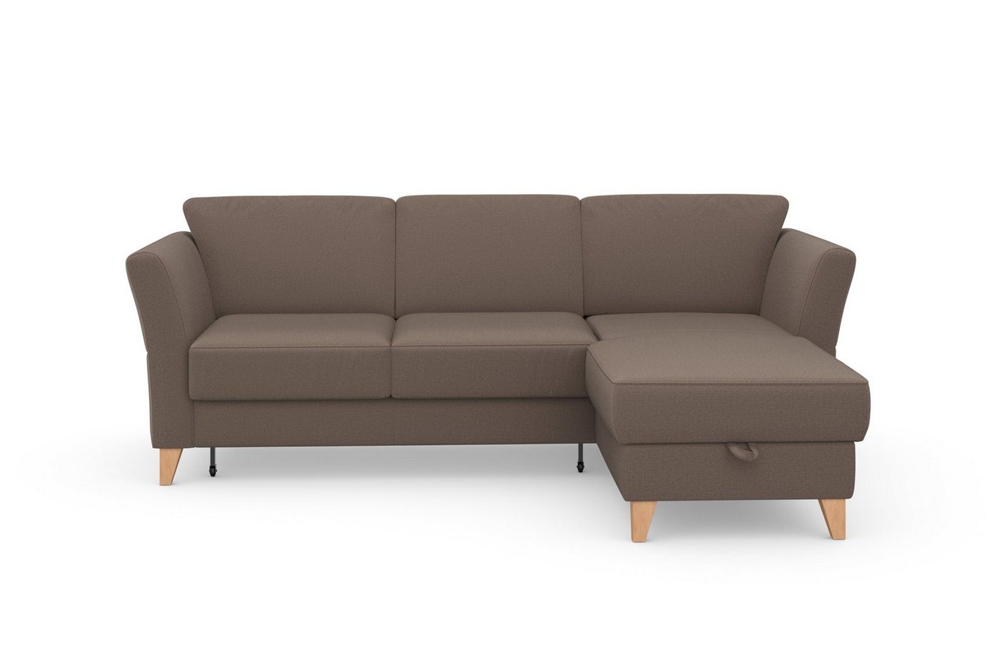 sit&more Ecksofa Visby, Wahlweise mit Bettfunktion und Bettkasten, frei im Raum stellbar von sit&more