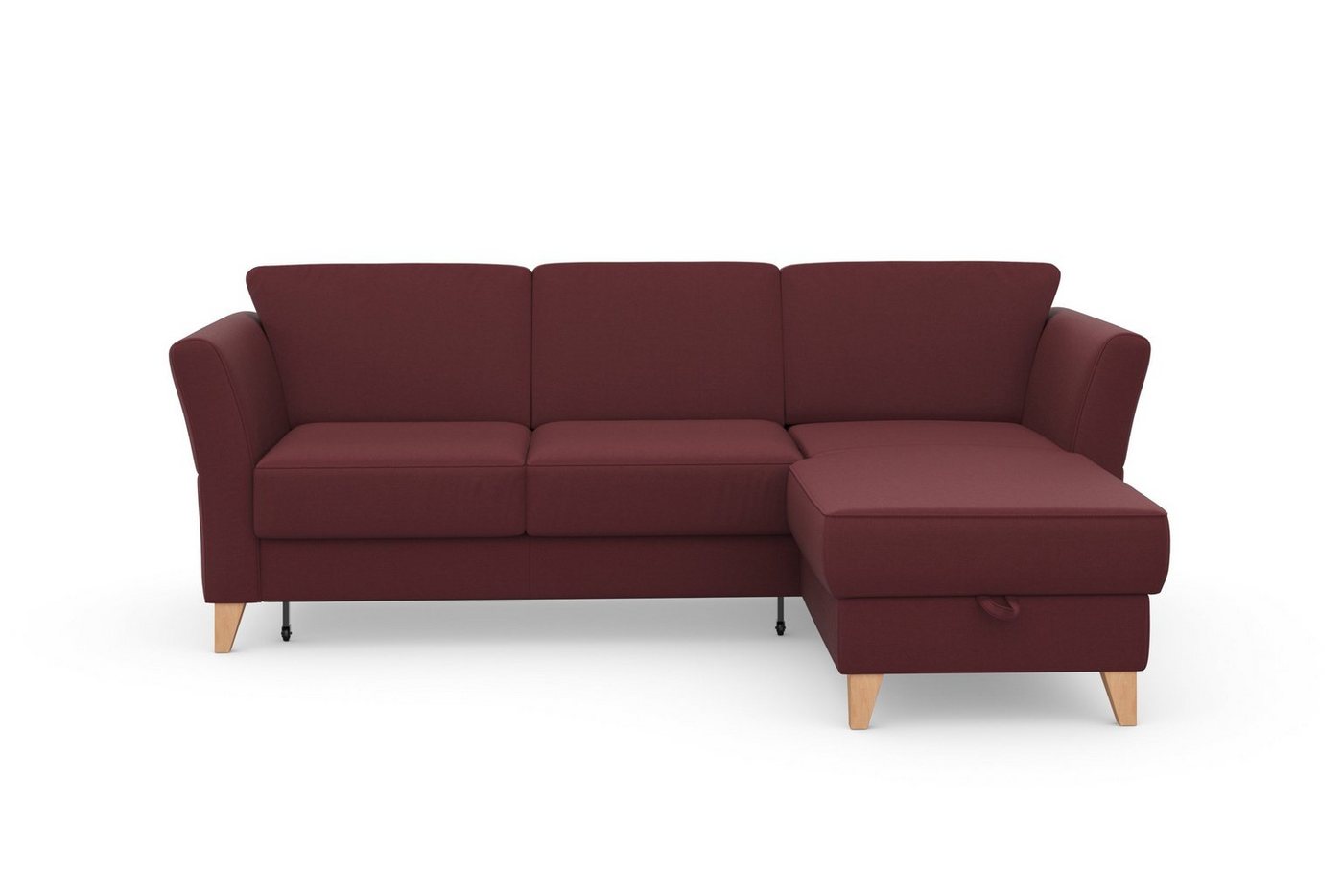 sit&more Ecksofa Visby, Wahlweise mit Bettfunktion und Bettkasten, frei im Raum stellbar von sit&more